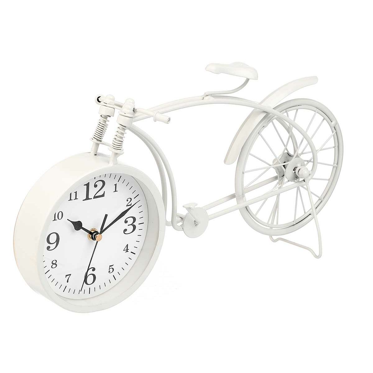 Reloj de Mesa Gift Decor Blanco Bicicleta (4 Unidades)