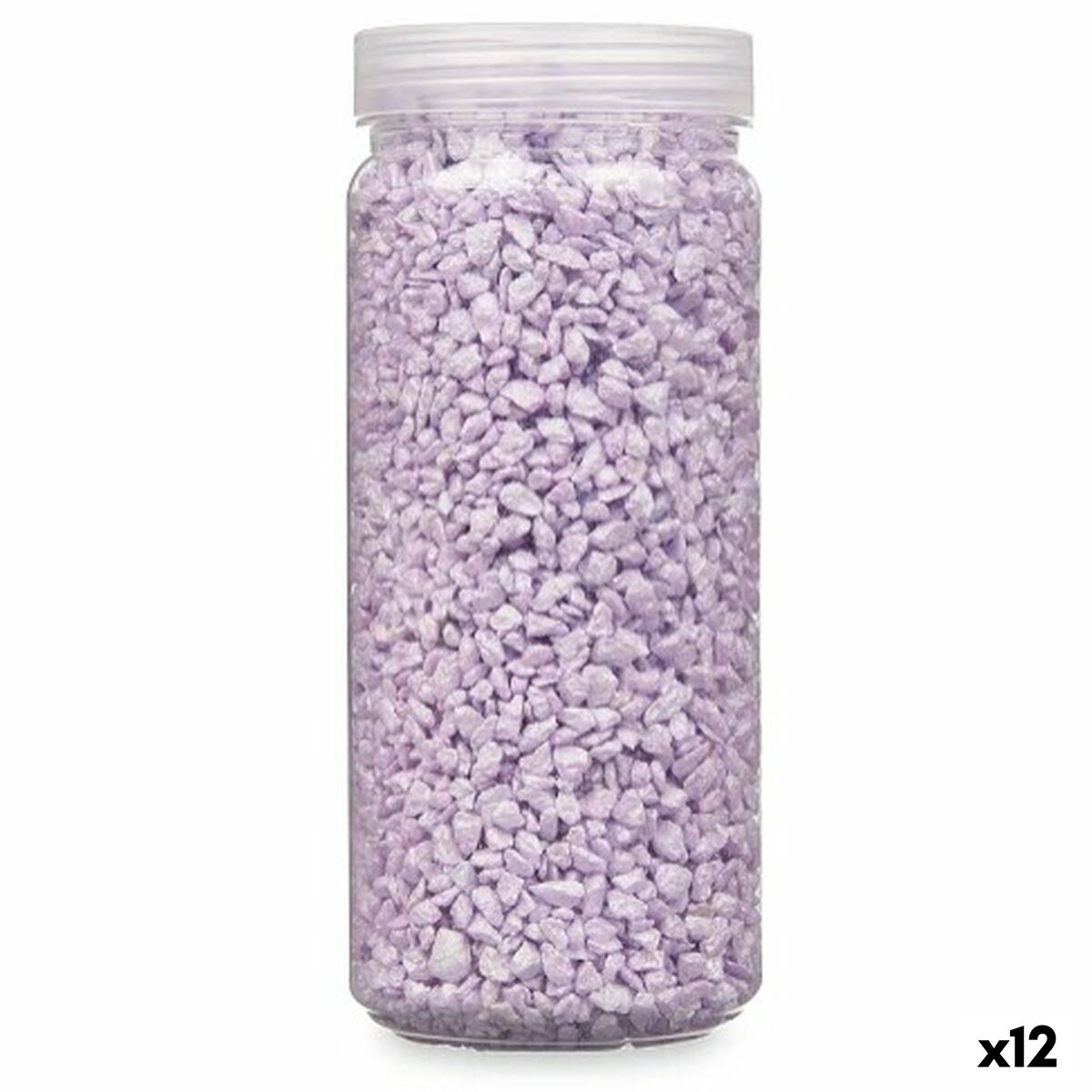 Piedras Decorativas Gift Decor Lila 2 - 5 mm 700 g 6,5 x 15,5 x 6,5 cm 6,2 x 15,3 x 6,2 cm (12 Unidades)
