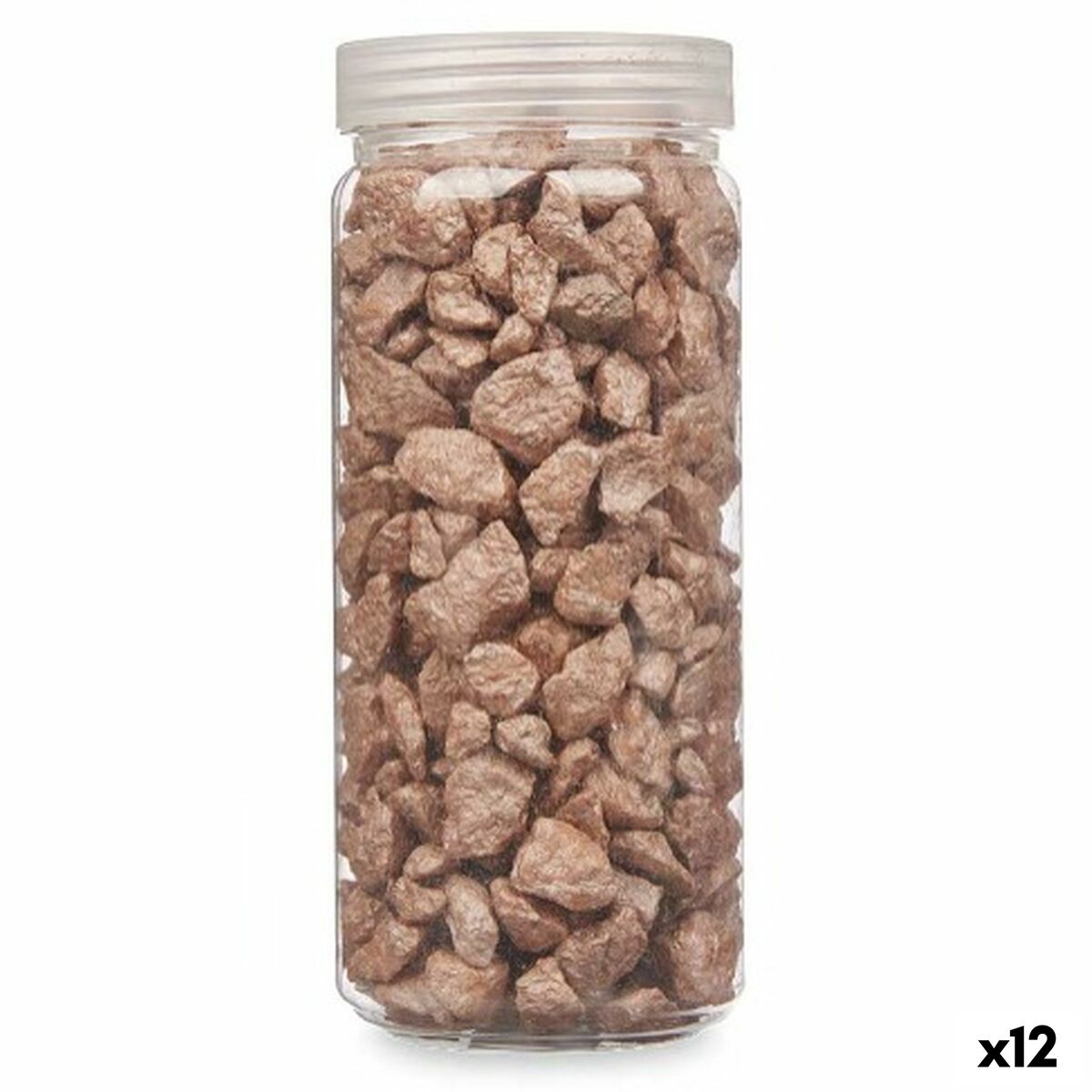Piedras Decorativas Gift Decor Marrón 10 - 20 mm 700 g 6,2 x 15,3 x 6,2 cm (12 Unidades)