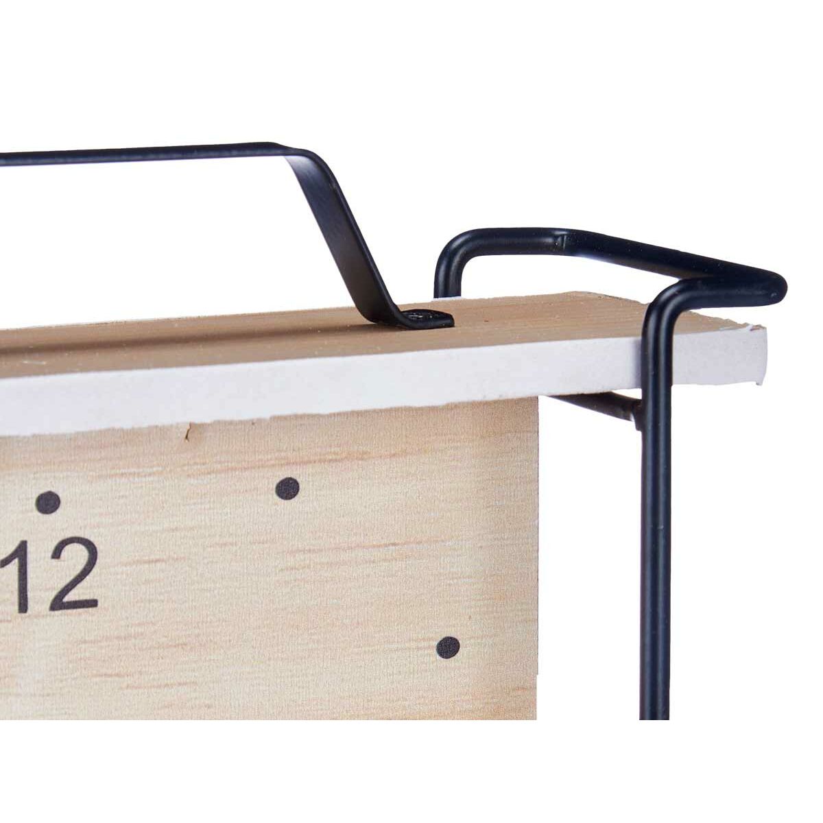 Reloj de Mesa Gift Decor Negro Madera (6 Unidades)