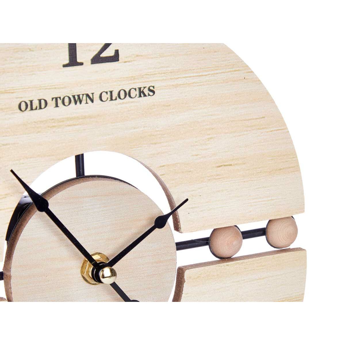 Reloj de Mesa Gift Decor Negro Madera Bolas (6 Unidades)