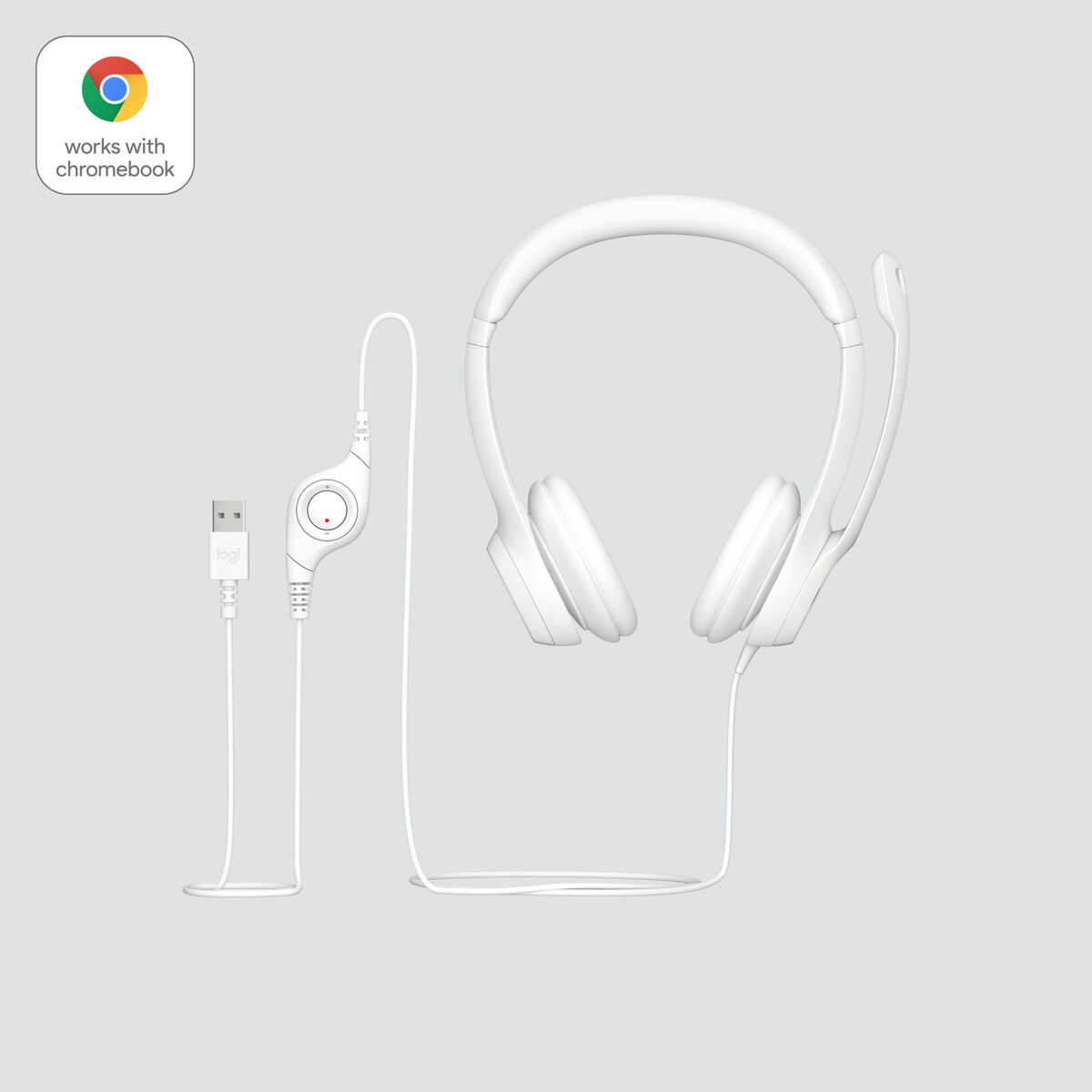 Auriculares Logitech H390 Blanco