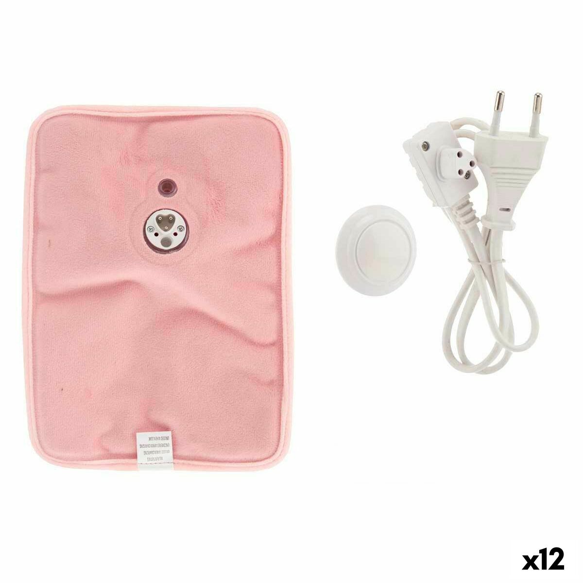 Bolsa de Agua Caliente Eléctrica Gift Decor Rosa Plástico 380 W Terciopelo Manos (12 Unidades)