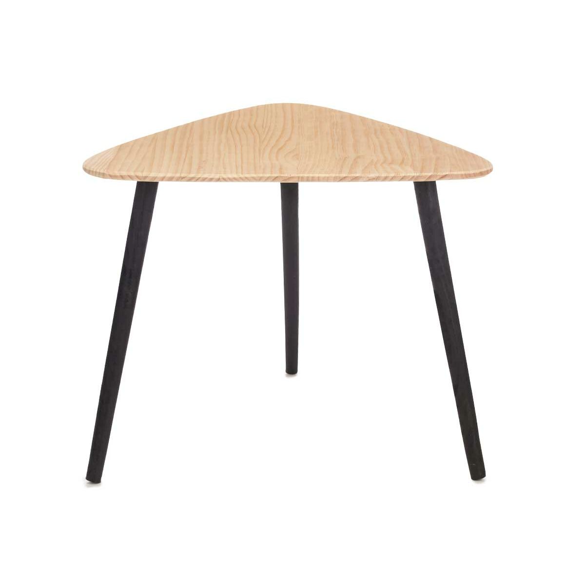 Mesa de Centro Gift Decor Marrón Negro Madera 60 x 48 x 64 cm