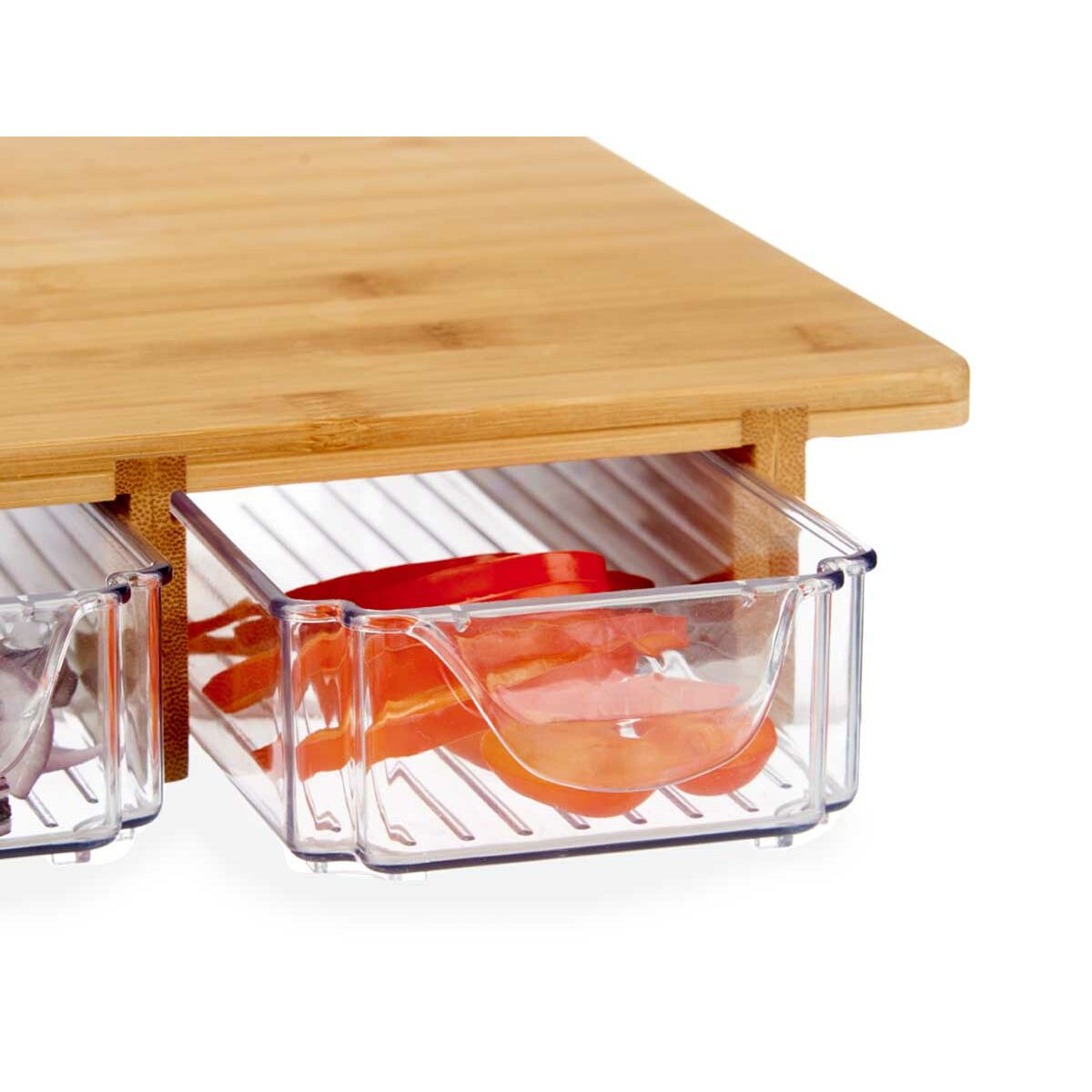 Tabla de cortar Kinvara Marrón Transparente Natural 40 x 6 x 28 cm