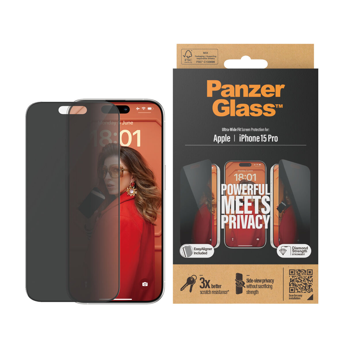Protector de Pantalla para Móvil Panzer Glass P2810 Apple