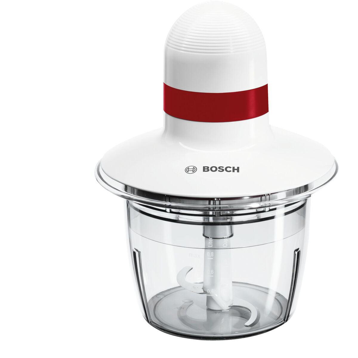 Picadora BOSCH MMRP1000 Blanco Rojo Acero Inoxidable 400 W 800 ml 19,5 x 2,5 x 19,5 cm