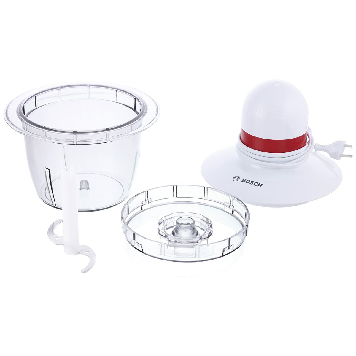 Picadora BOSCH MMRP1000 Blanco Rojo Acero Inoxidable 400 W 800 ml 19,5 x 2,5 x 19,5 cm