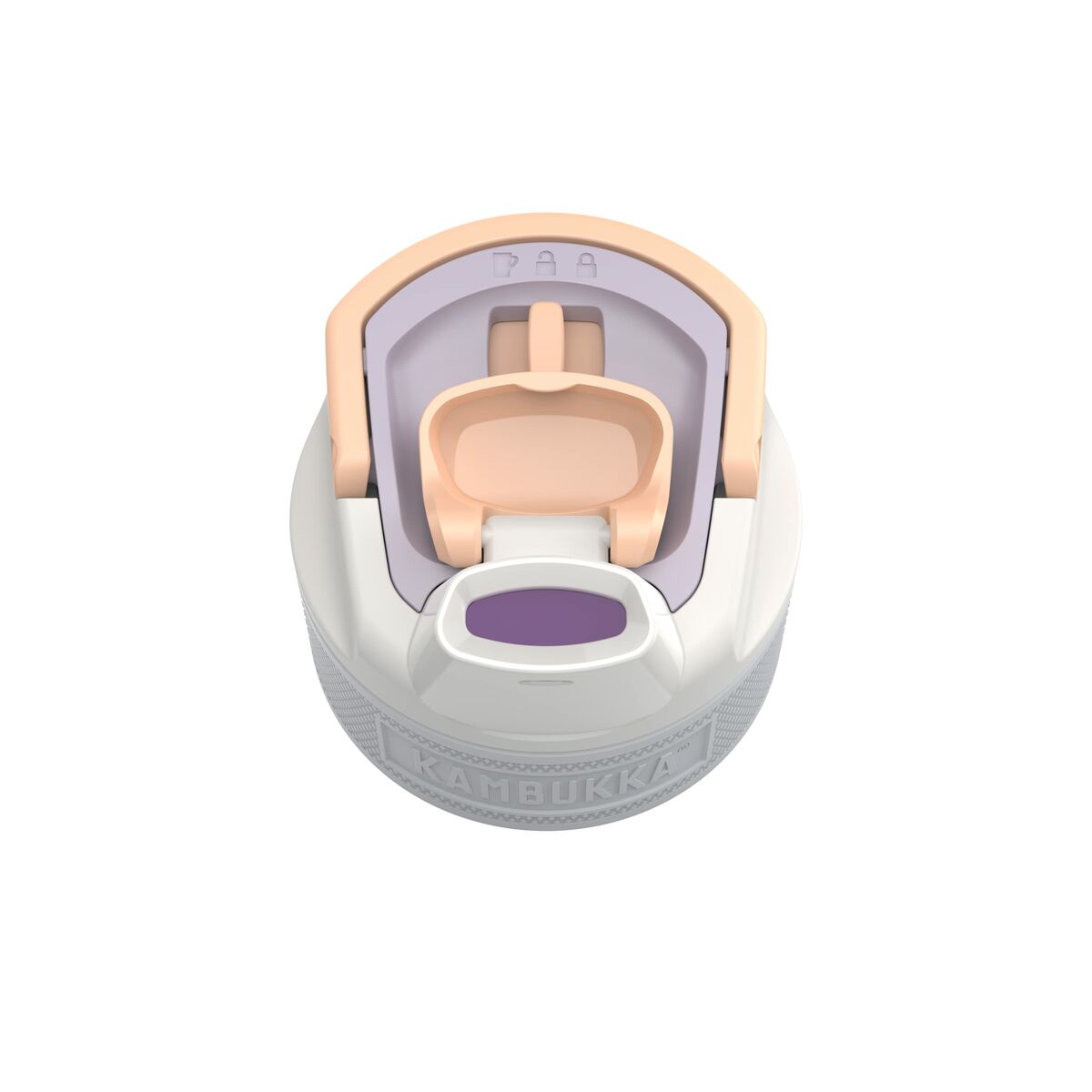 Botella de Agua Kambukka Elton Negro Rosa Acrílico Plástico Tritán 500 ml