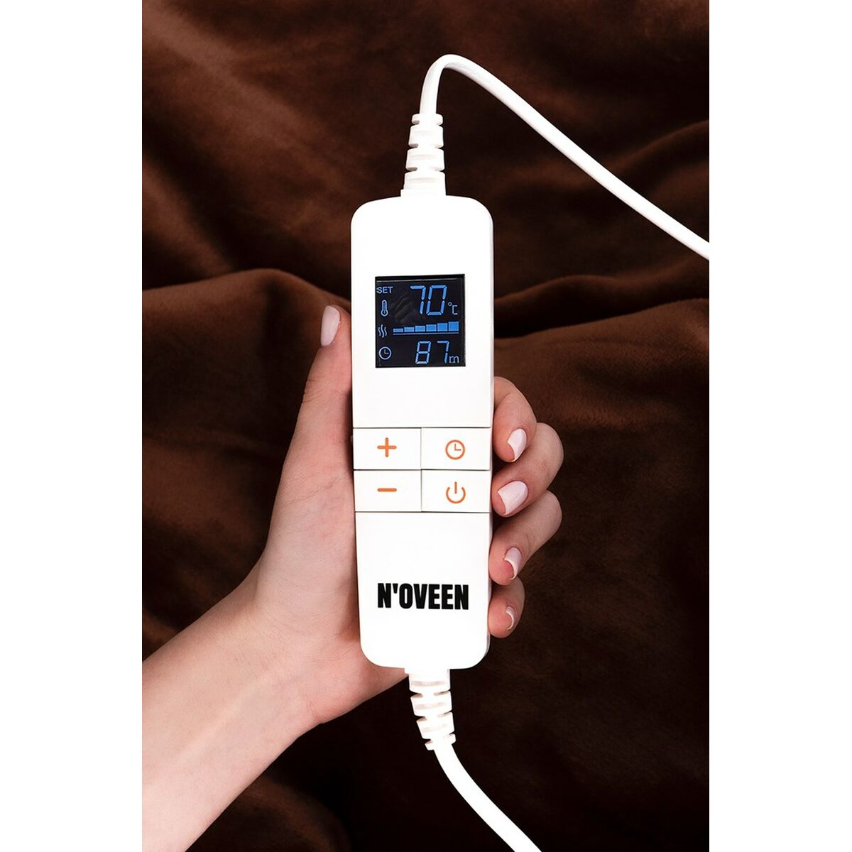 Manta Eléctrica N'oveen EB655                           180 x 130 cm Marrón Bronce