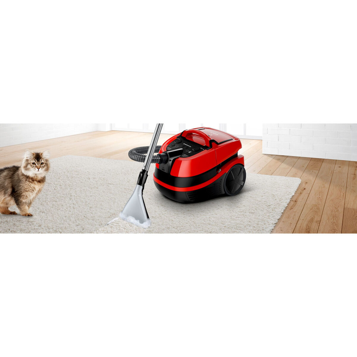 Aspirador BOSCH BWD421PET Negro Rojo 2100 W