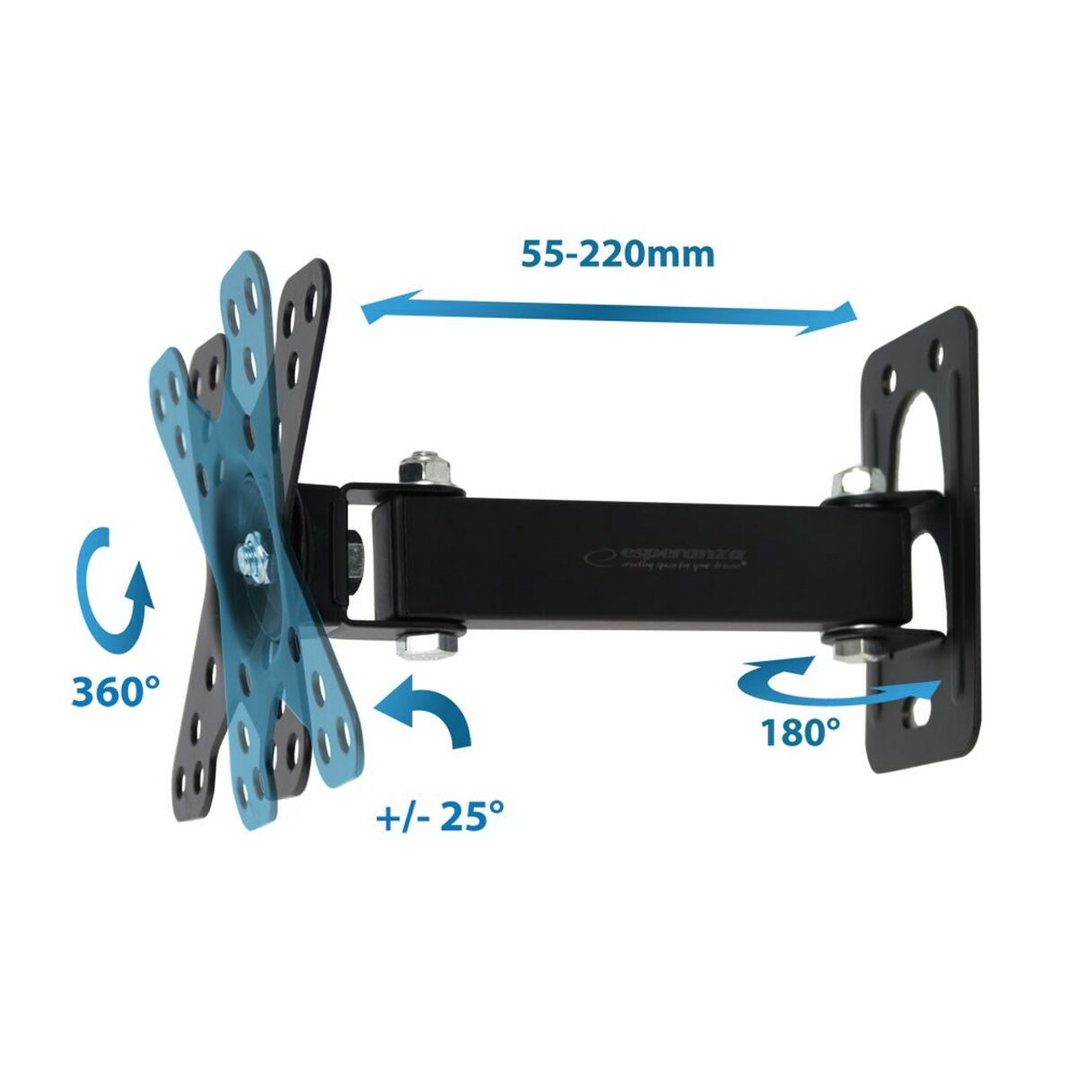 Soporte de Pared Esperanza ERW011 12" 50"