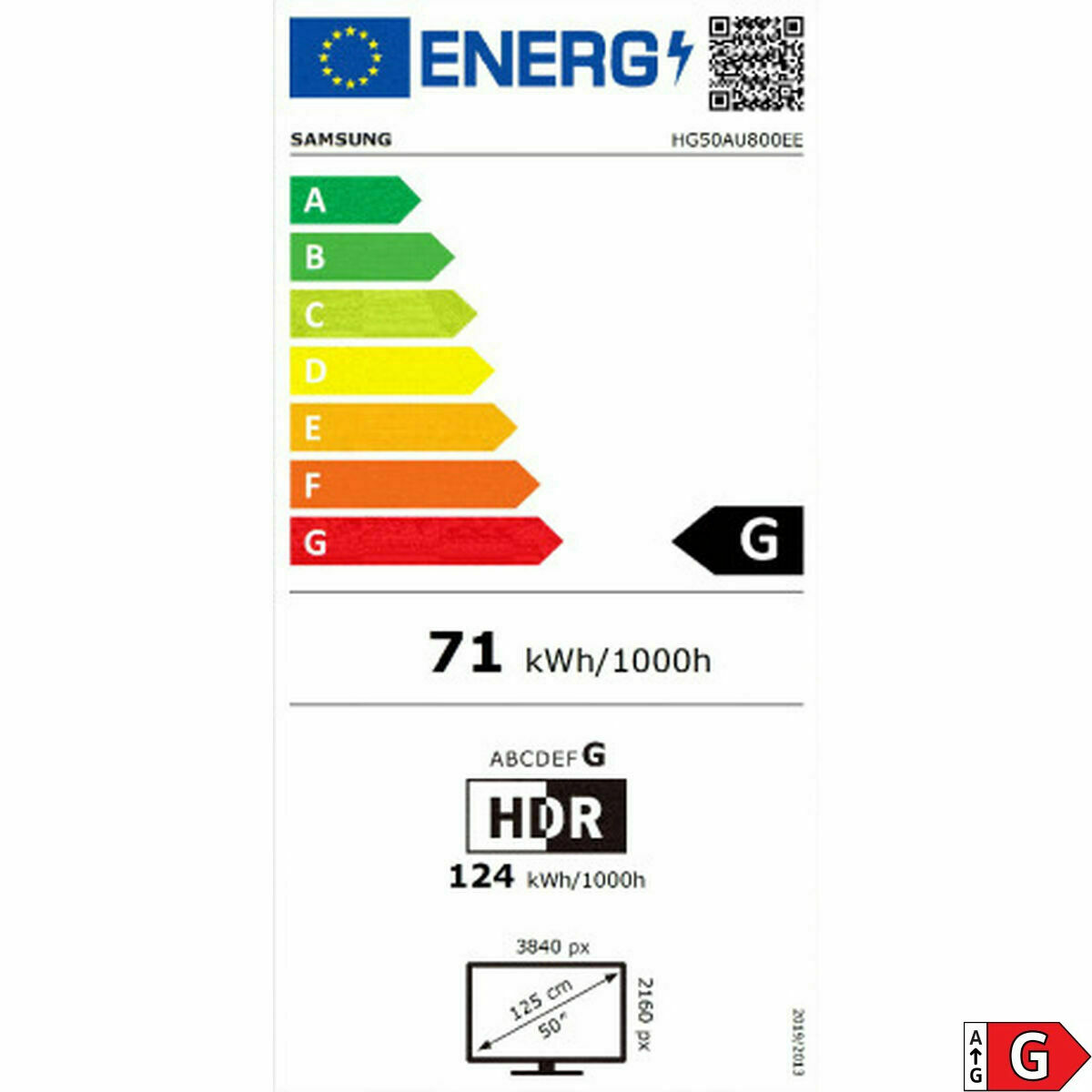Smart TV Samsung HG50AU800EEXEN 50" 4K Ultra HD LED HDR