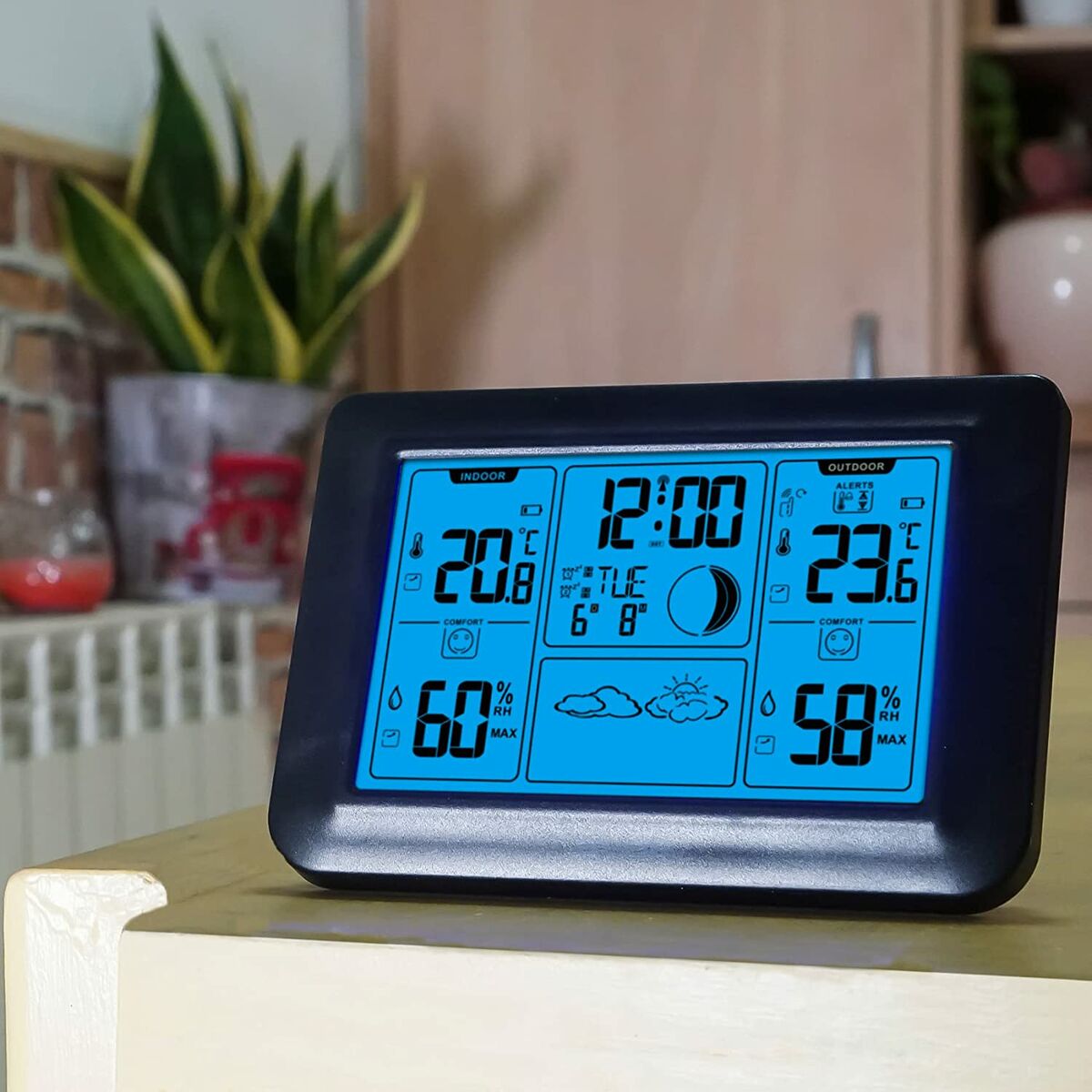 Estación Meteorológica Multifunción ELBE WSM500 Negro