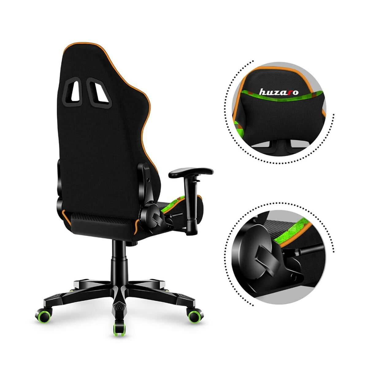 Silla Gaming Huzaro HZ-Ranger 6.0 Pixel Mesh Negro/Azul