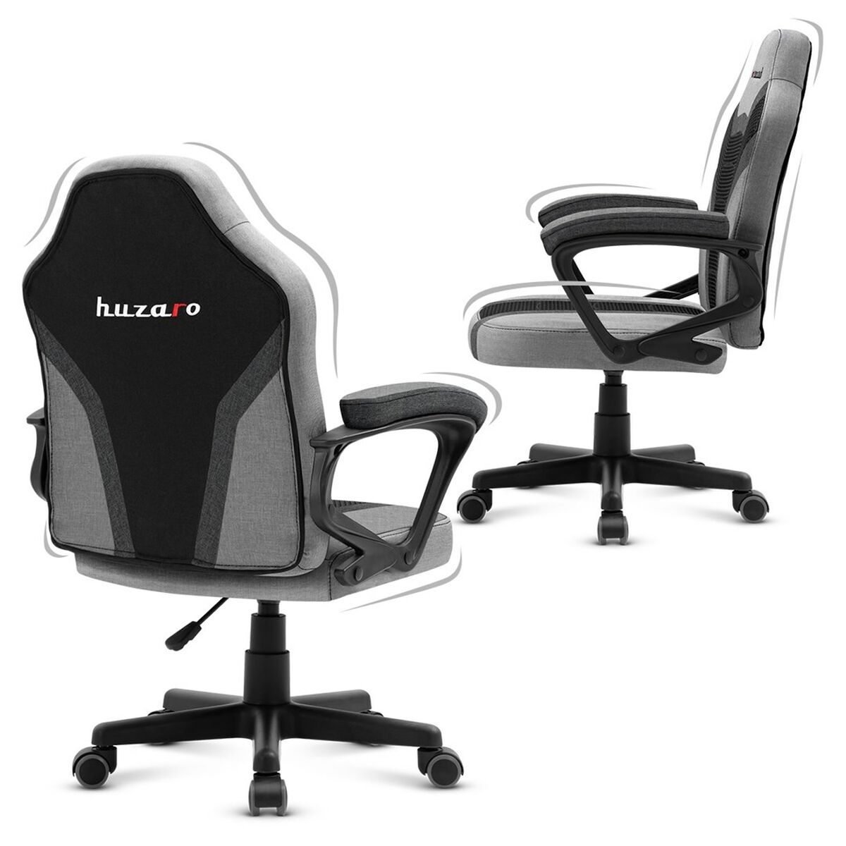 Silla Gaming Huzaro Ranger 1.0 Grey Mesh Negro