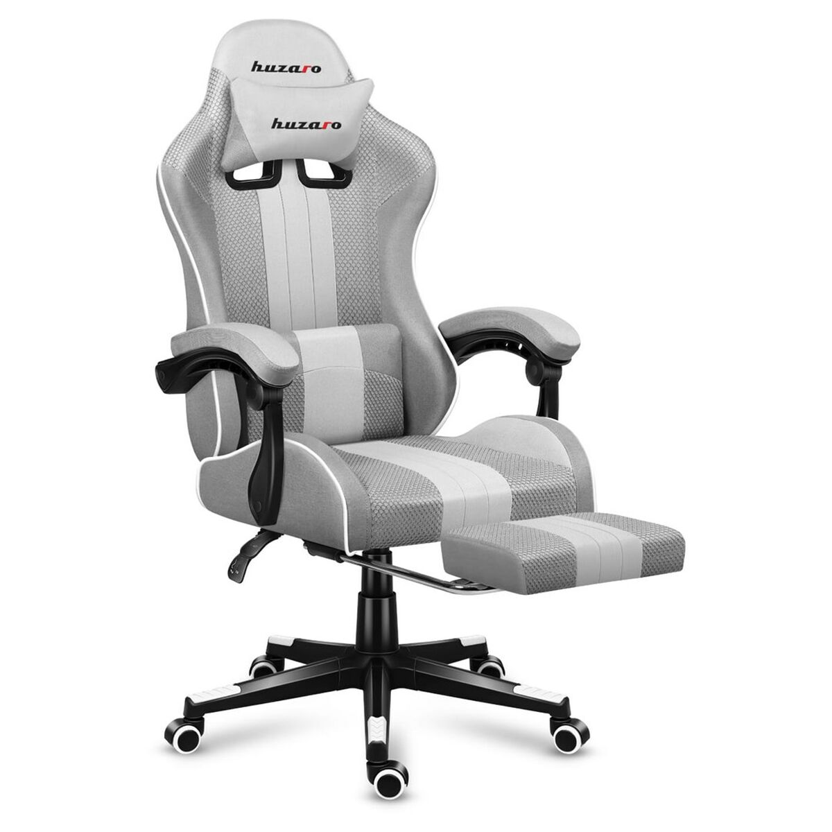 Silla Gaming Huzaro HZ-Force 4.7 White Mesh         Blanco Gris