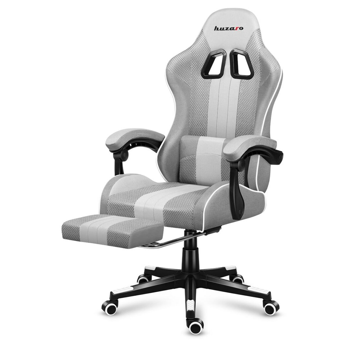 Silla Gaming Huzaro HZ-Force 4.7 White Mesh         Blanco Gris