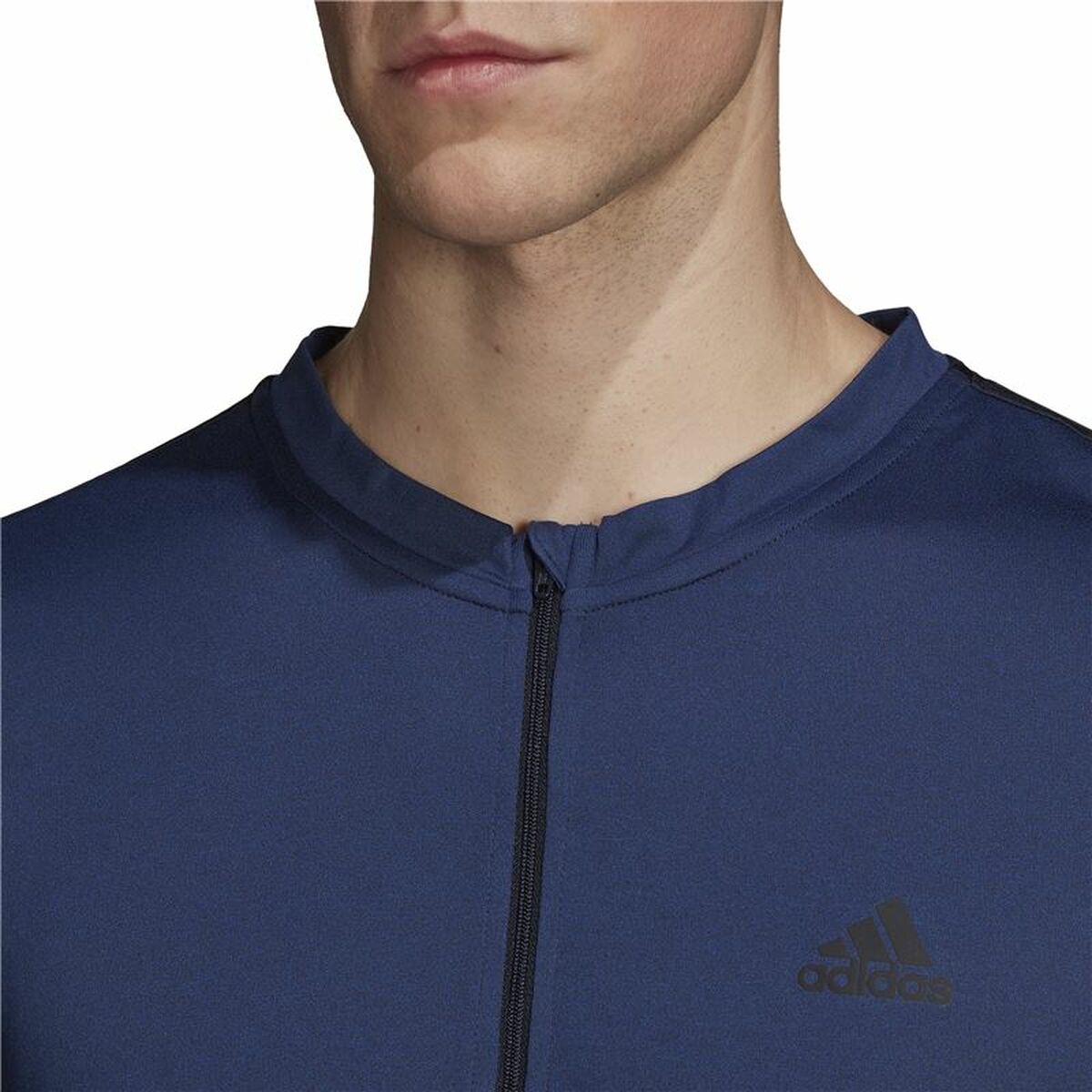 Camiseta de Manga Larga Hombre Adidas Training 1/4-Zip Azul oscuro