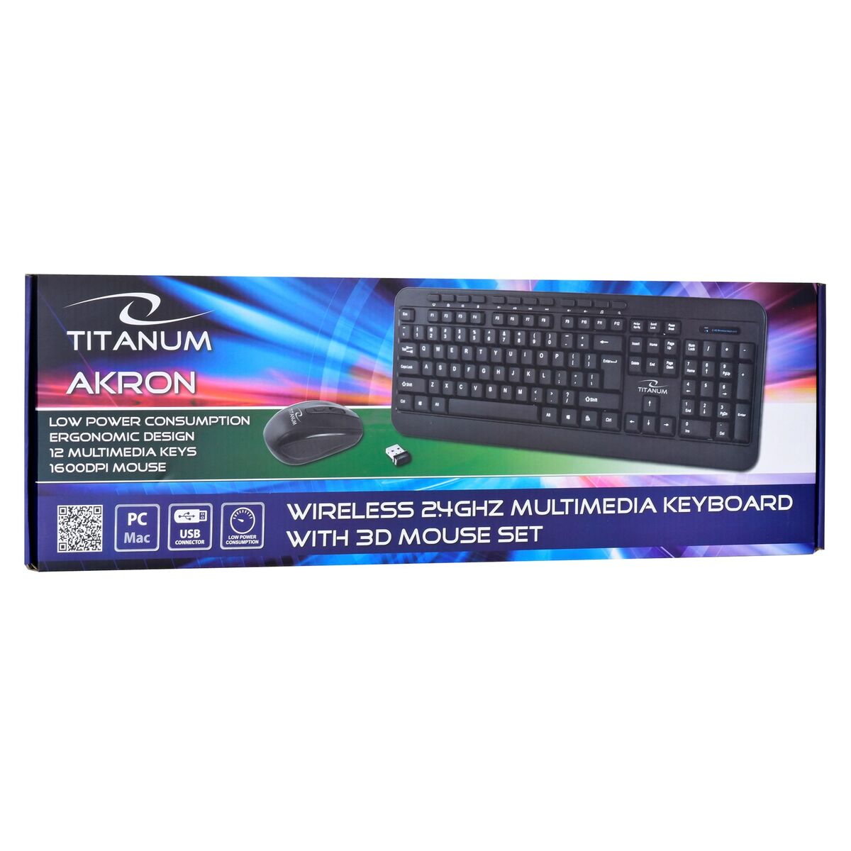 Teclado y Ratón Titanum TK109 Negro