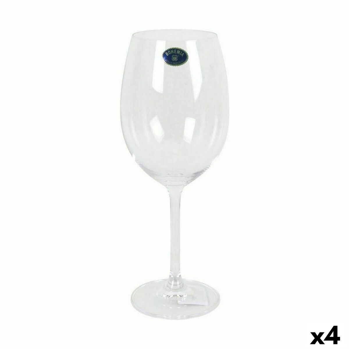 Set de copas de vino Bohemia Crystal Clara 450 ml Vino 6 Piezas (4 Unidades)