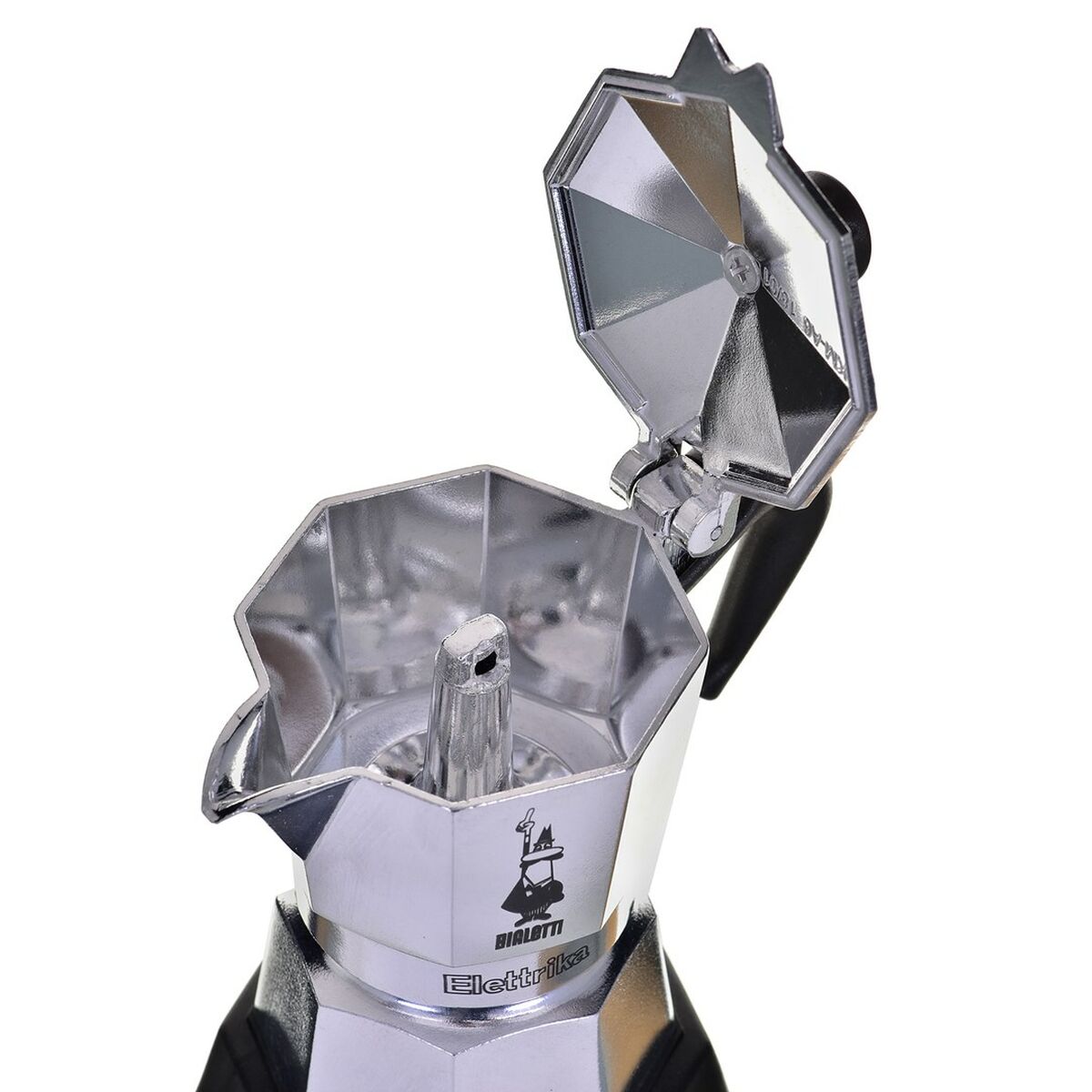 Cafetera Italiana Bialetti 2778/MR Negro Aluminio 90 ml 2 Tazas