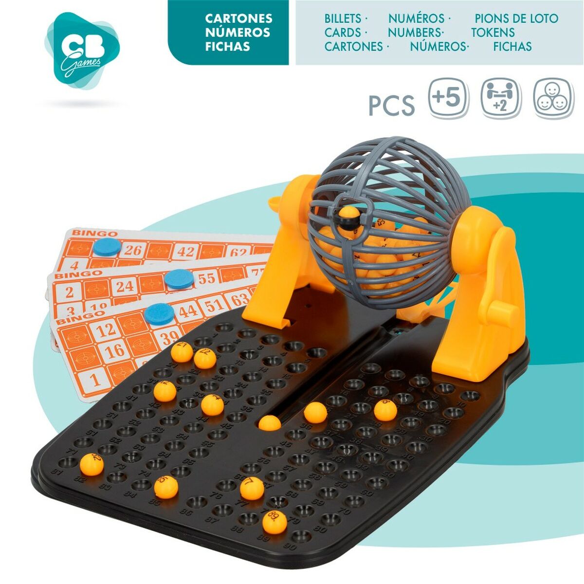 Bingo CB Games Cartón Plástico (6 Unidades)