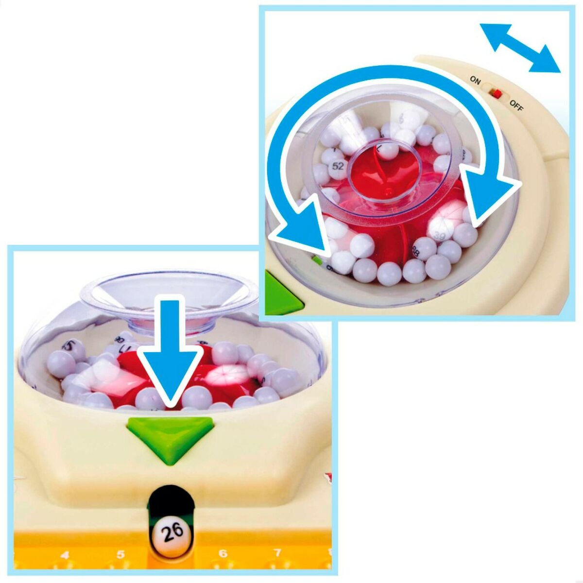 Bingo Automático CB Games   Cartón Plástico (6 Unidades)