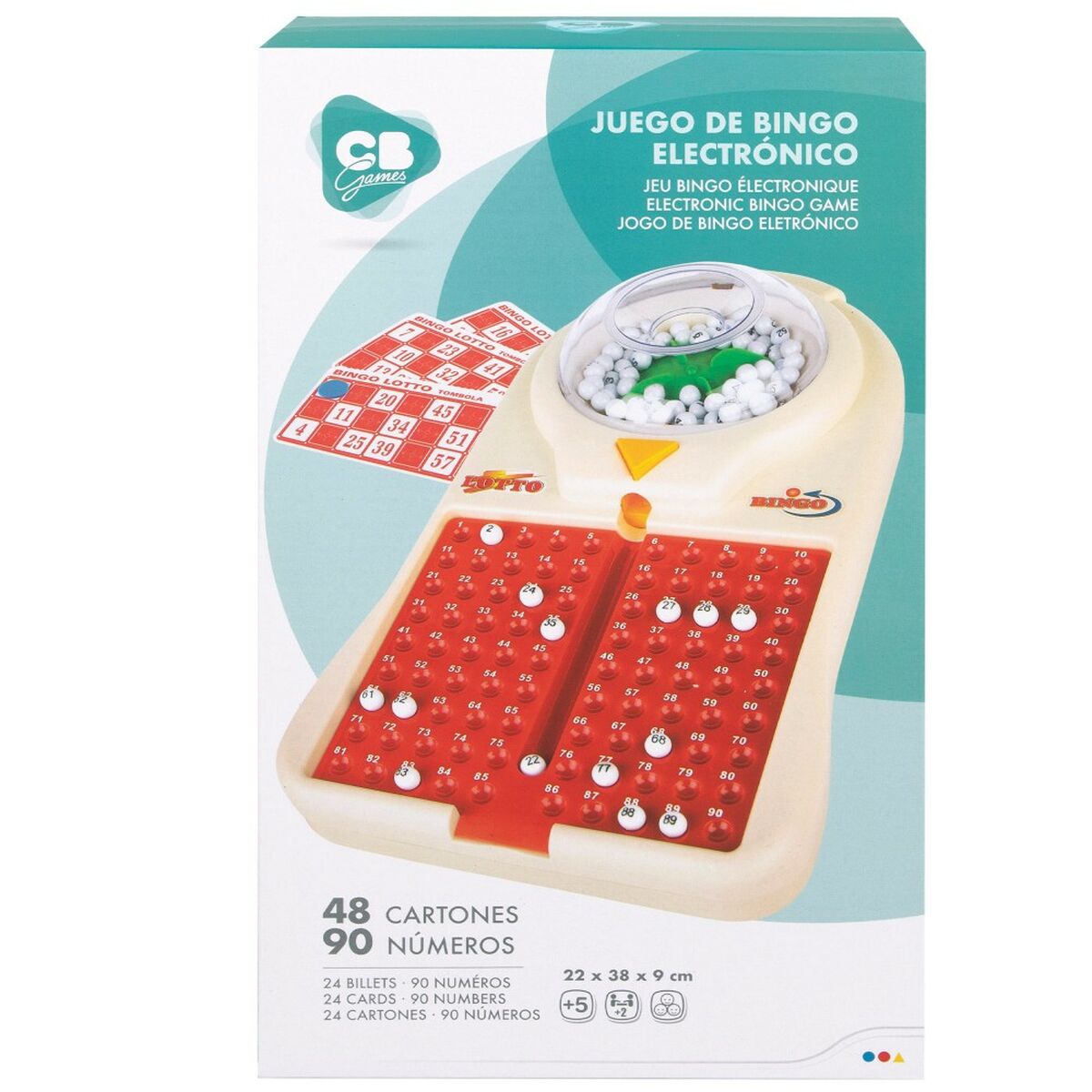 Bingo Automático CB Games   Cartón Plástico (6 Unidades)