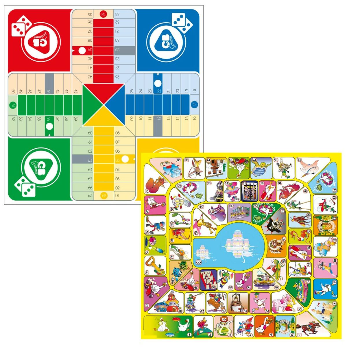Tablero de Parchís y Oca CB Games 32 x 32 x 1 cm (25 Piezas) (6 Unidades)