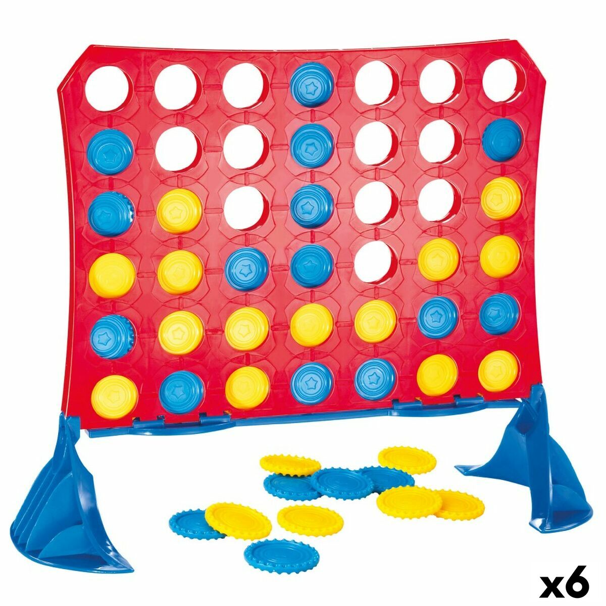4 en Raya CB Games 31,5 x 26 x 13 cm (42 Piezas) (6 Unidades)
