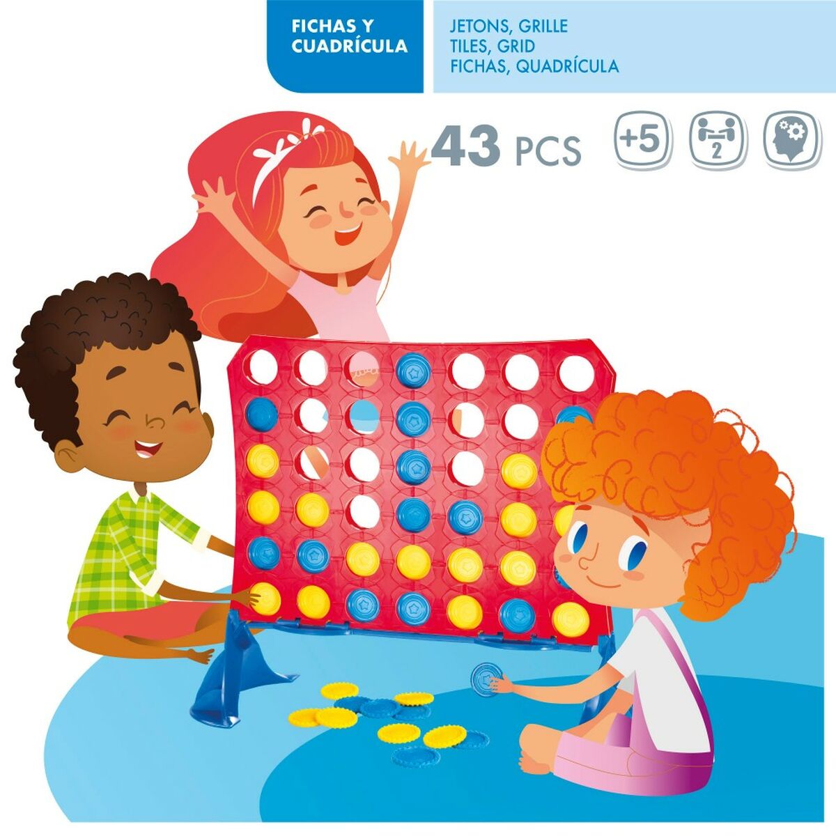 4 en Raya CB Games 31,5 x 26 x 13 cm (42 Piezas) (6 Unidades)