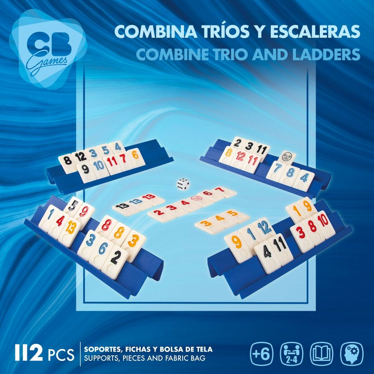 Juego de Mesa CB Games Rummi 24,5 x 3 x 6 cm (112 Piezas) (6 Unidades)