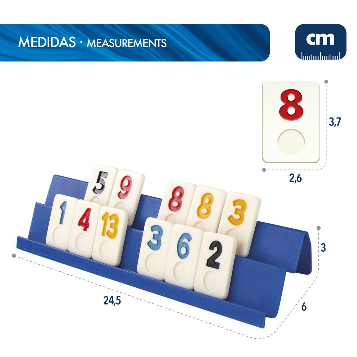 Juego de Mesa CB Games Rummi 24,5 x 3 x 6 cm (112 Piezas) (6 Unidades)