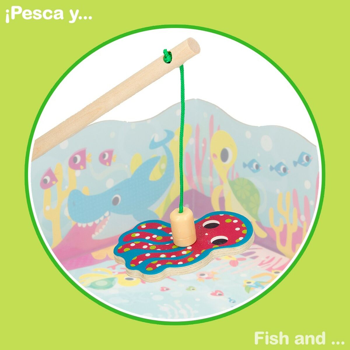 Juego de Mesa Lisciani Giochi Montessori Pesca (6 Unidades)