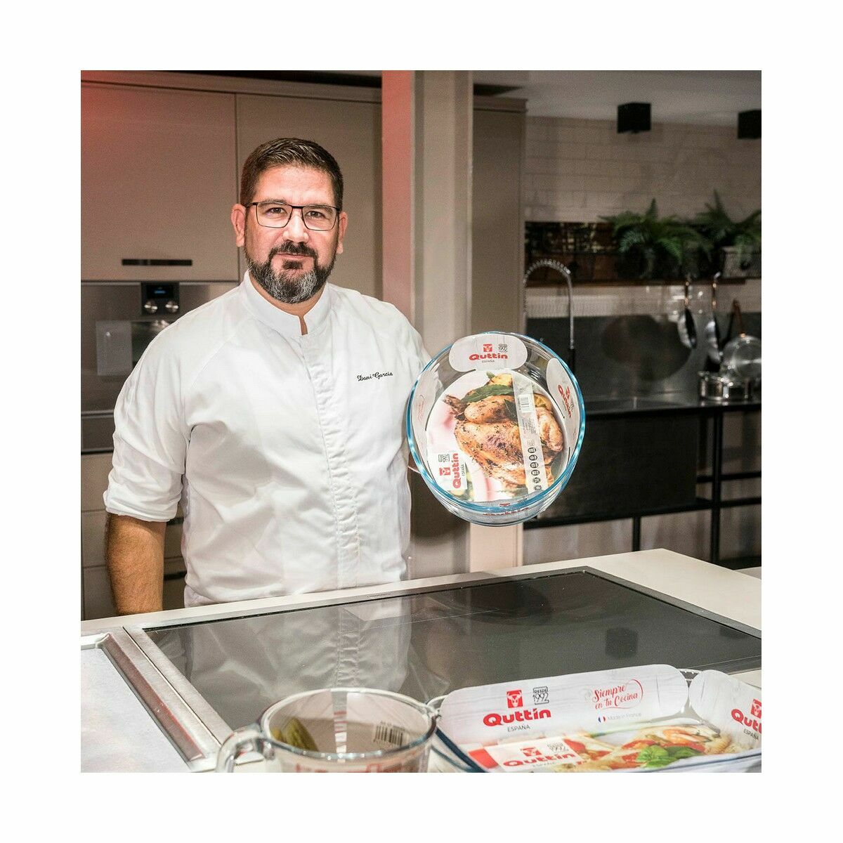 Fuente para Horno Quttin   Transparente Vidrio Ovalado 2,2 L 30,1 x 20,9 x 6,3 cm (4 Unidades)