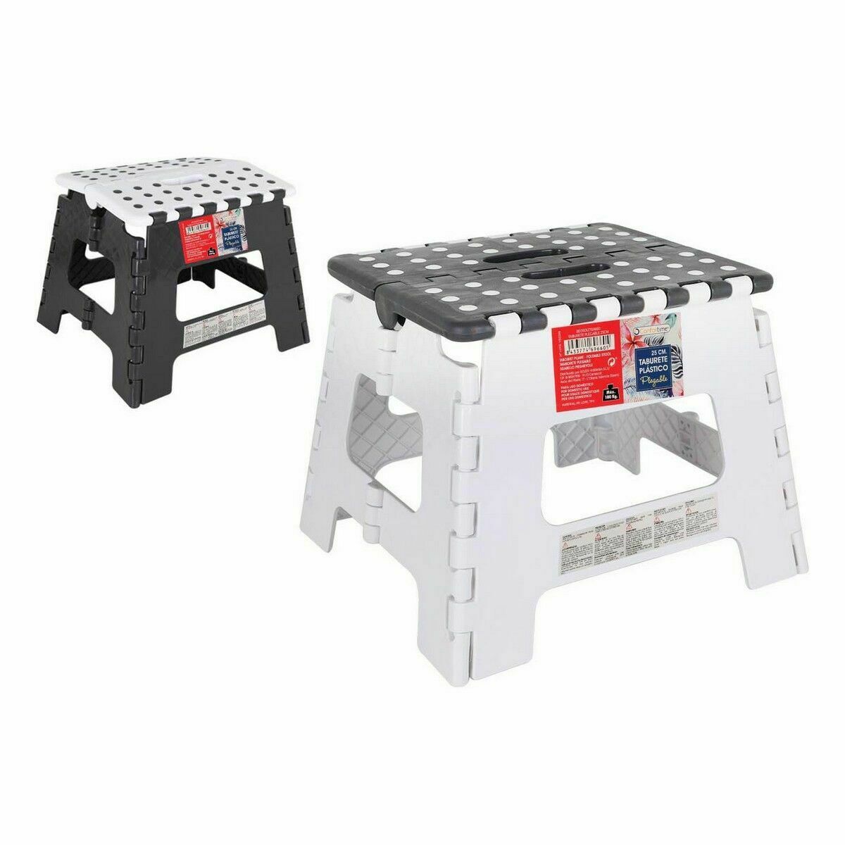 Taburete Plegable Confortime Plástico 25 cm (6 Unidades)