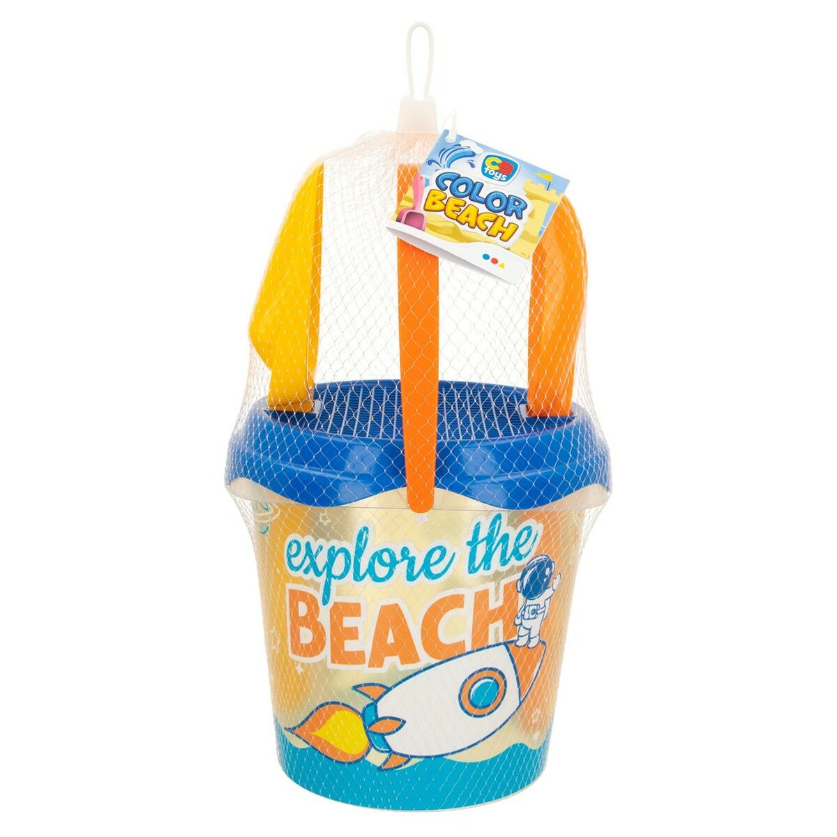Set de Juguetes de Playa Colorbaby Ø 18 cm Polipropileno (16 Unidades)