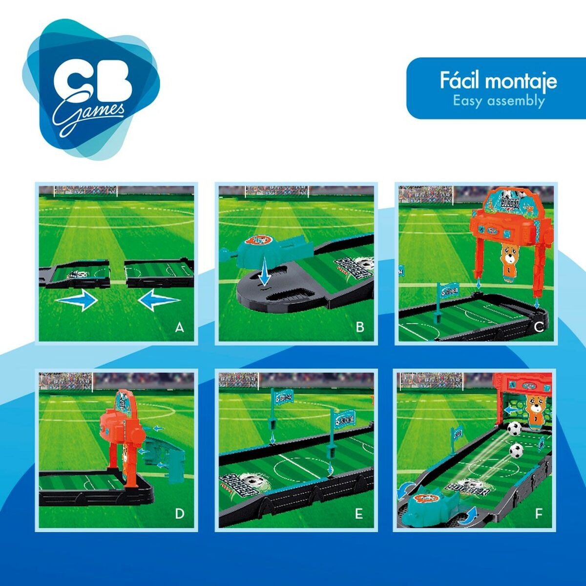 Juego de habilidad Colorbaby Football 6 Unidades