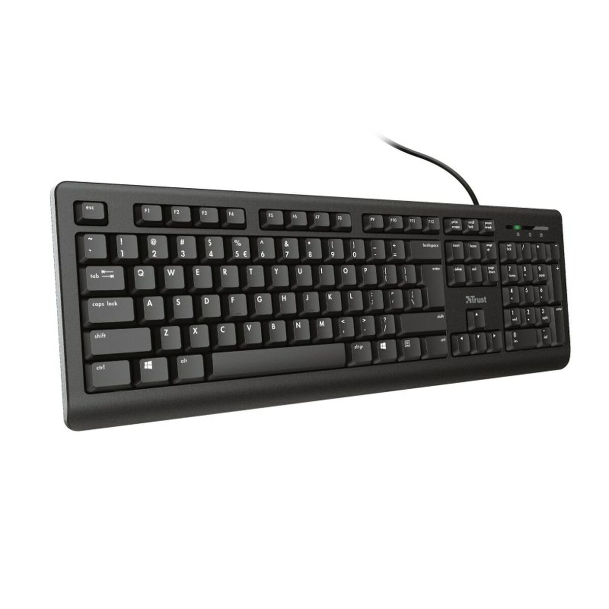 Teclado Trust 23880 Negro Inglés EEUU QWERTY