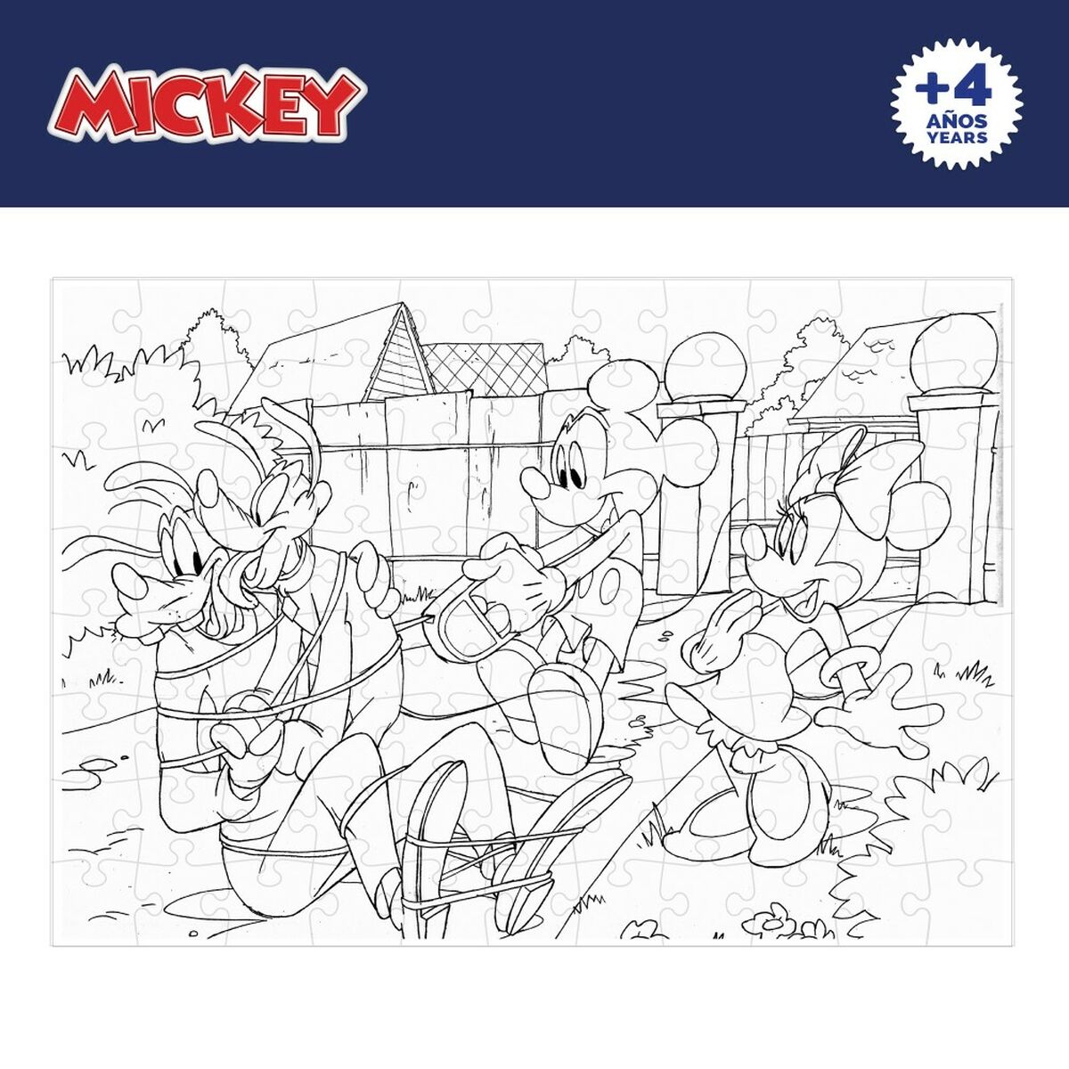 Puzzle Infantil Mickey Mouse Doble cara 108 Piezas 70 x 1,5 x 50 cm (6 Unidades)