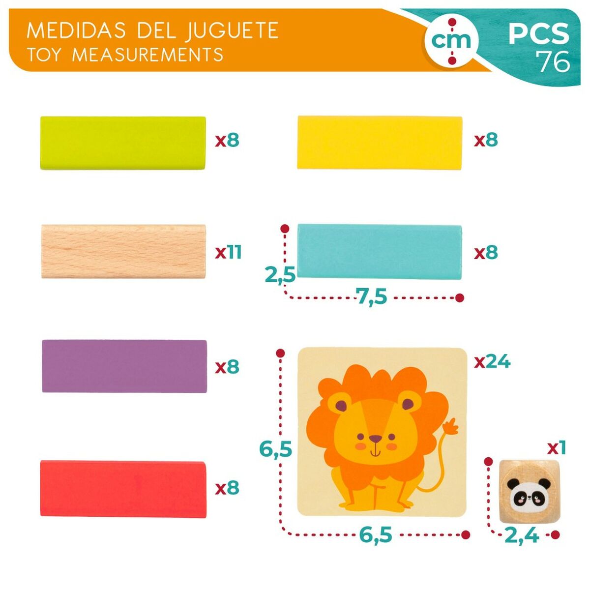 Juego de Construcción Woomax (6 Unidades)