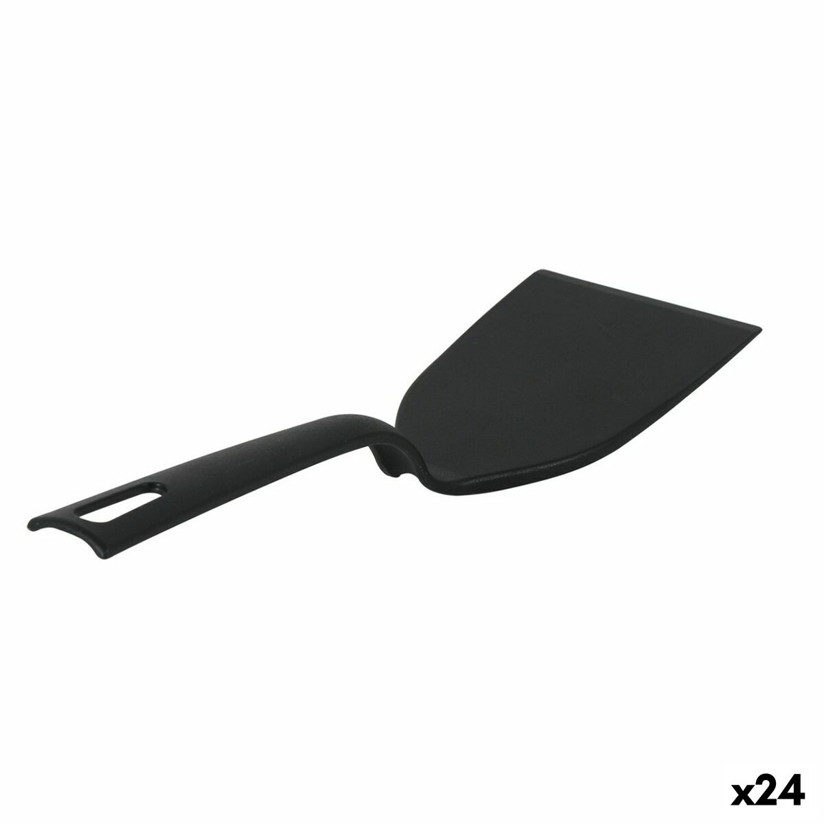 Espátula de Cocina Quttin   Negro Nailon 31 x 8,5 x 6 cm 29 x 7 x 6 cm (24 Unidades)
