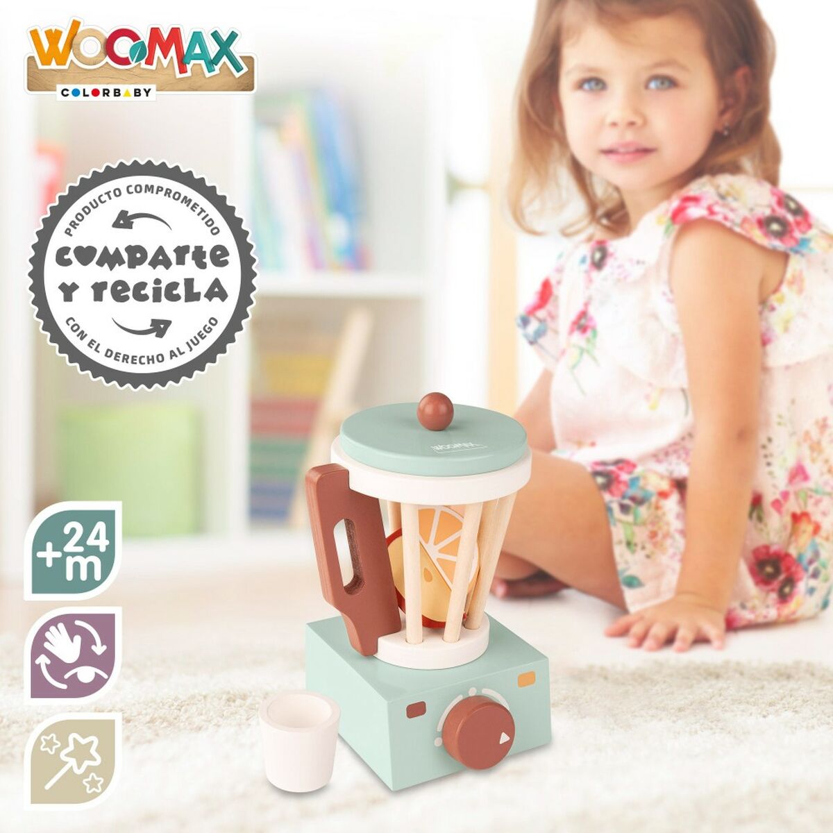Licuadora de juguete Woomax 6 Piezas 11,5 x 17,5 x 11,5 cm (6 Unidades)