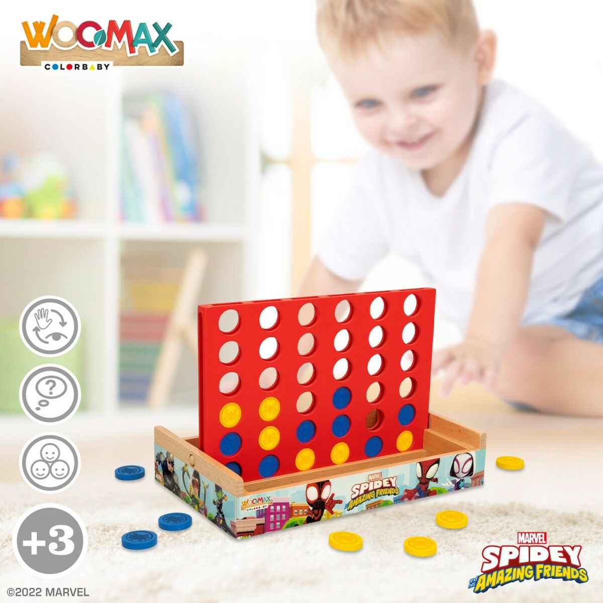 4 en Raya Spidey 24 x 16 x 15 cm (6 Unidades)