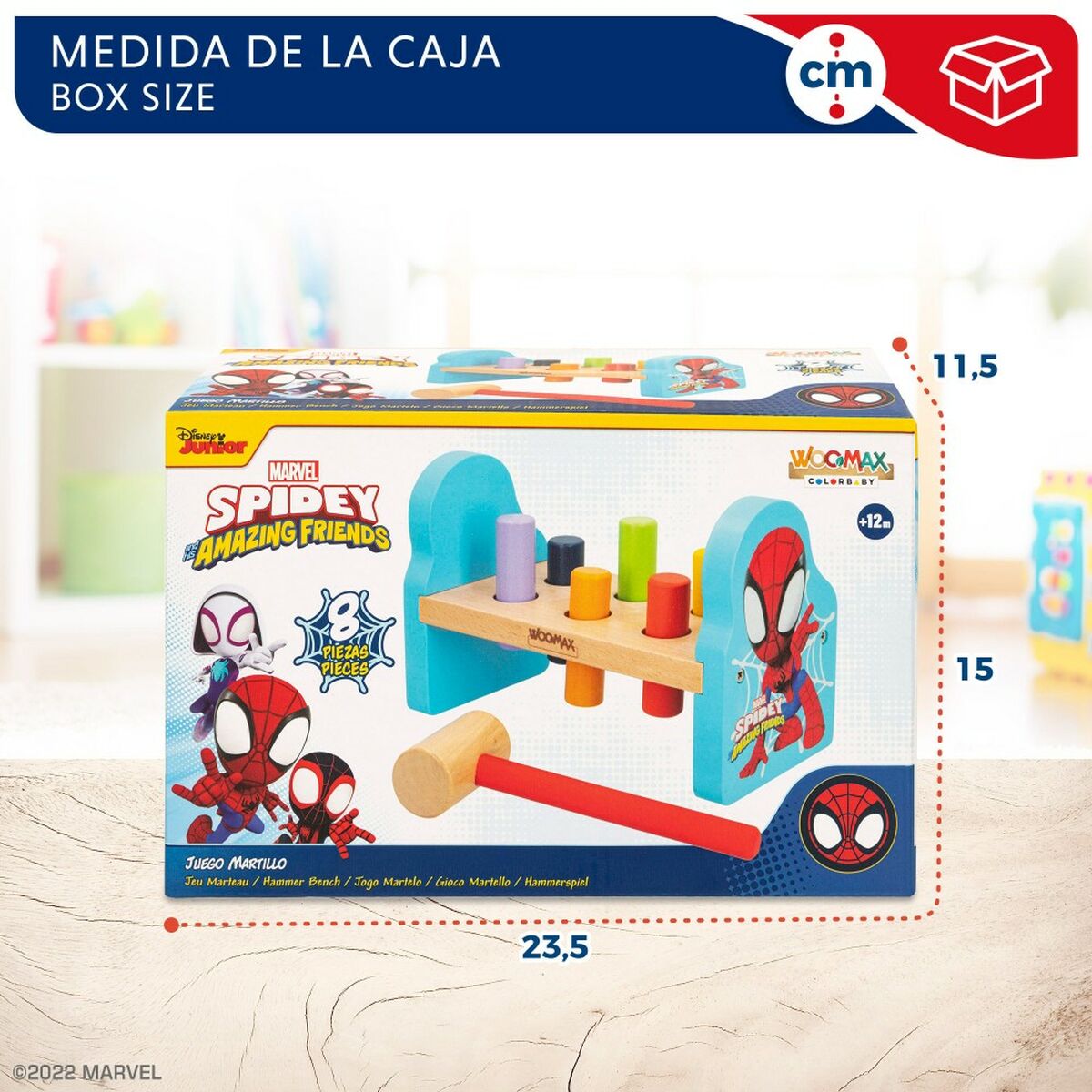 Juego de habilidad Spidey 8 Piezas 21,5 x 14 x 10,5 cm (6 Unidades)