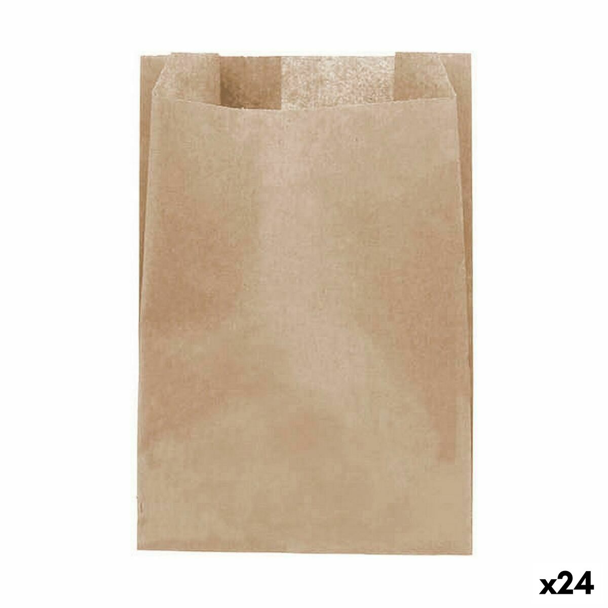 Bolsa Reutilizable para Alimentos Algon papel kraft 16 x 24 cm Desechables 20 Piezas (24 Unidades)