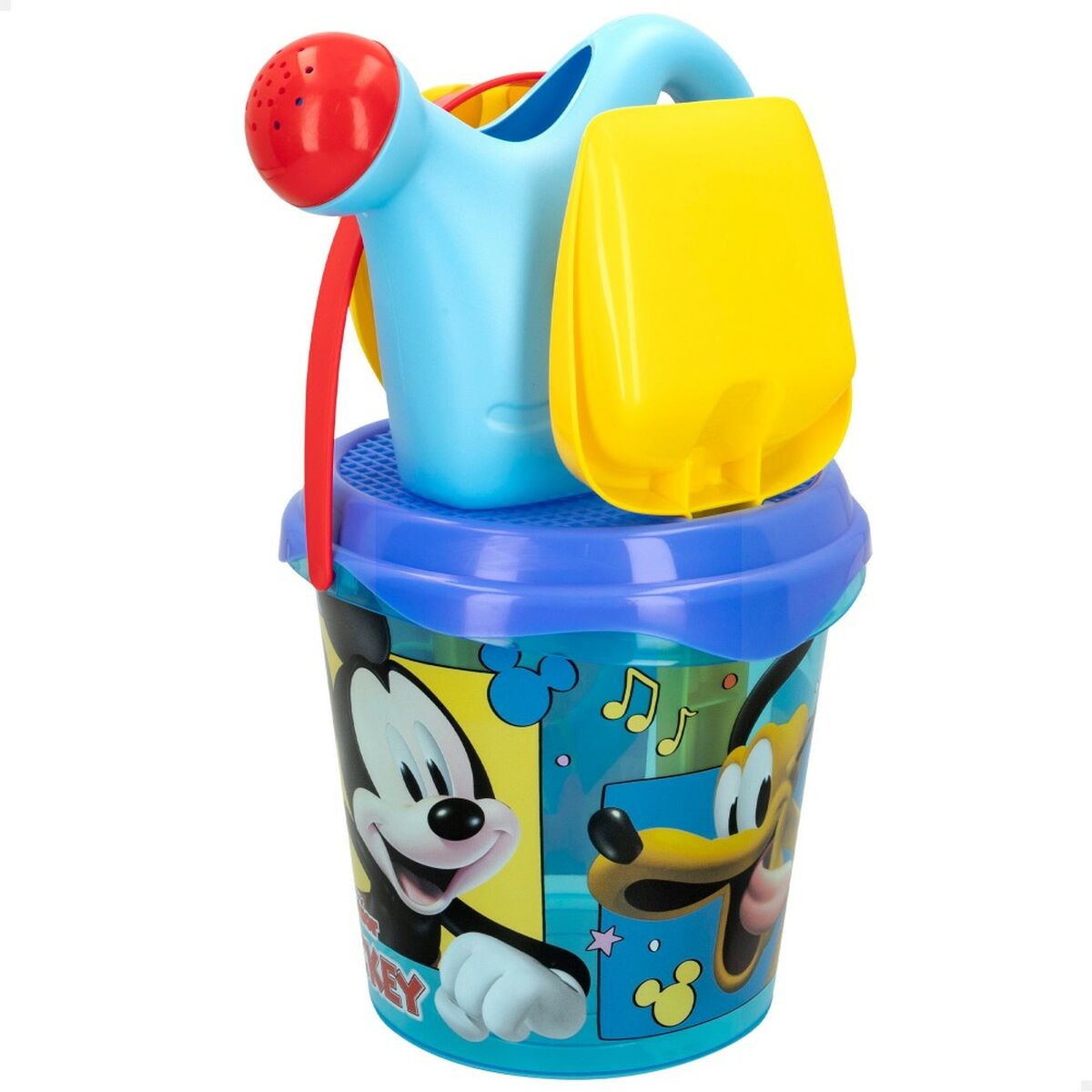 Set de Juguetes de Playa Mickey Mouse Ø 18 cm (16 Unidades)
