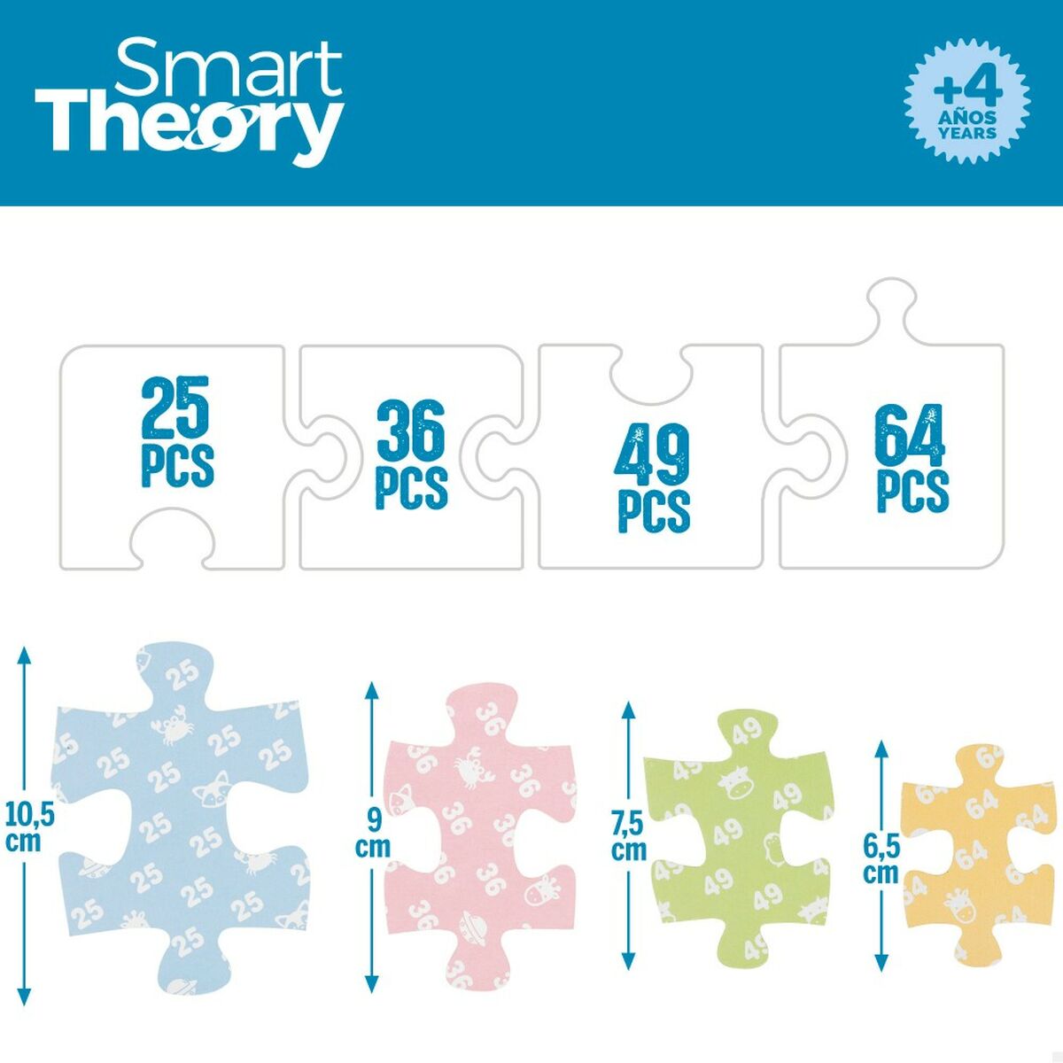 Puzzle Infantil Colorbaby Artic 4 en 1 174 Piezas 136 x 34 cm (6 Unidades)
