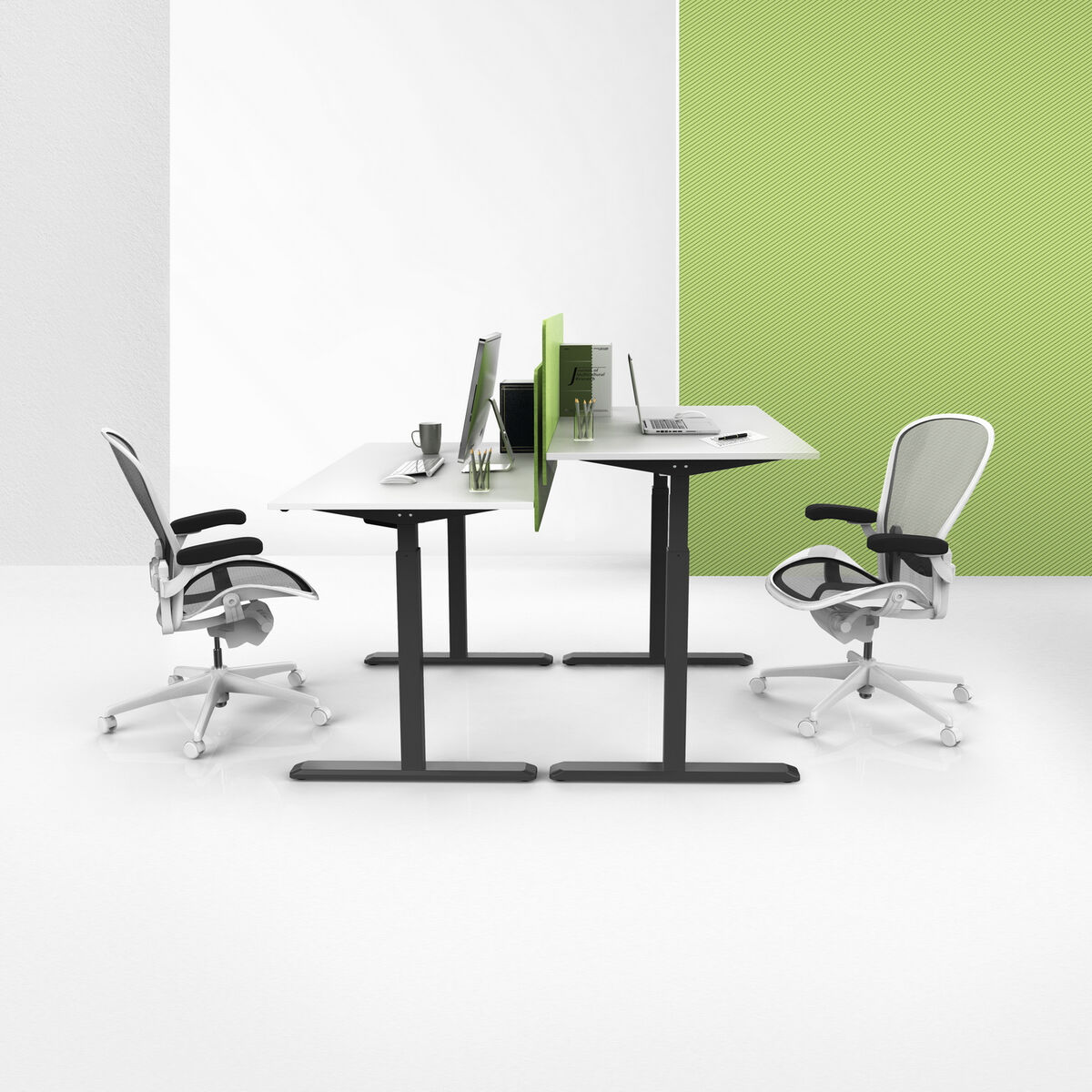 Soporte de Escritorio Motorizado Aisens DF01B-079 Negro Acero